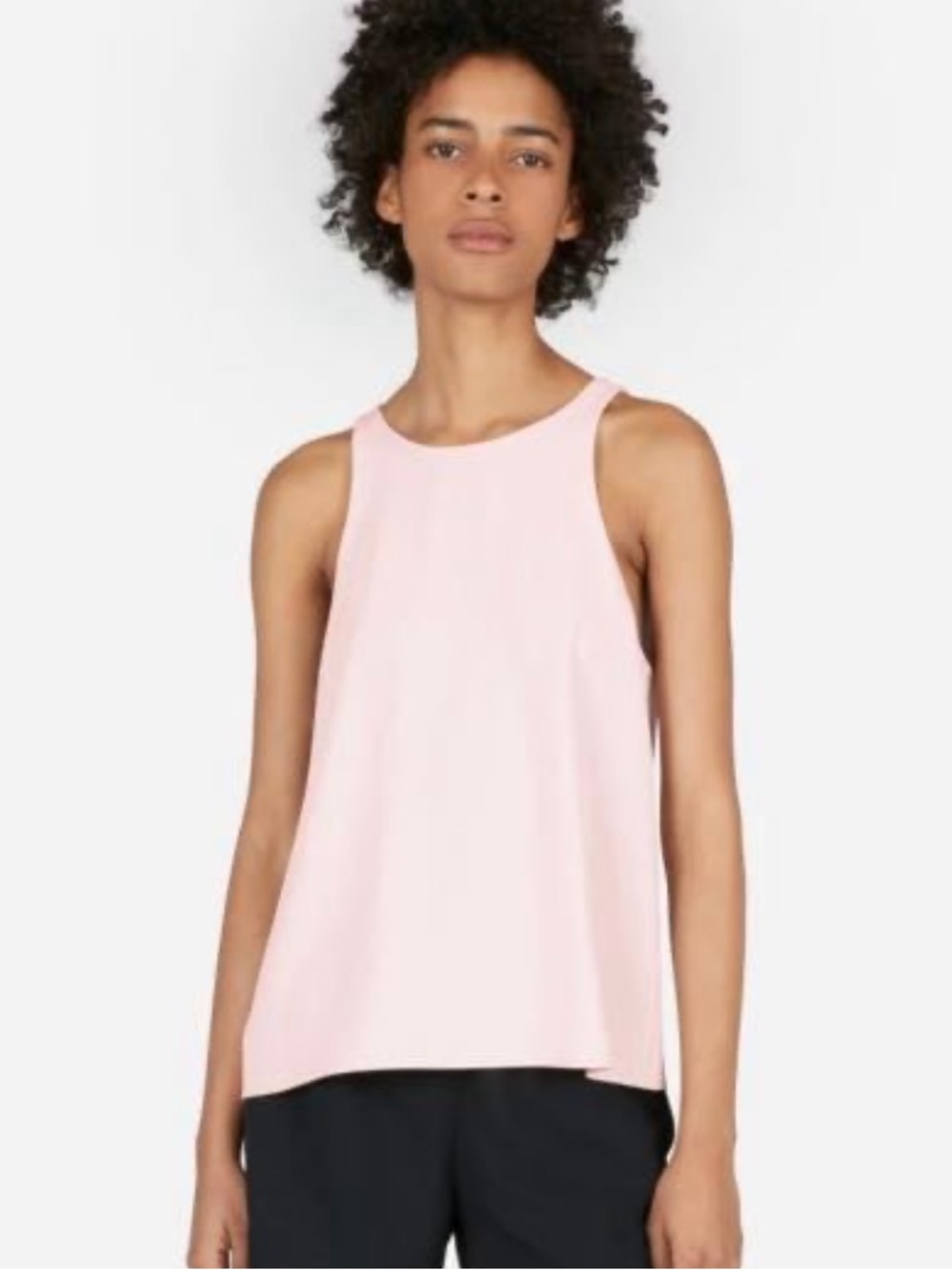 ·Everlane· blush pink The Japanese GoWeave High-Neck Tank Top